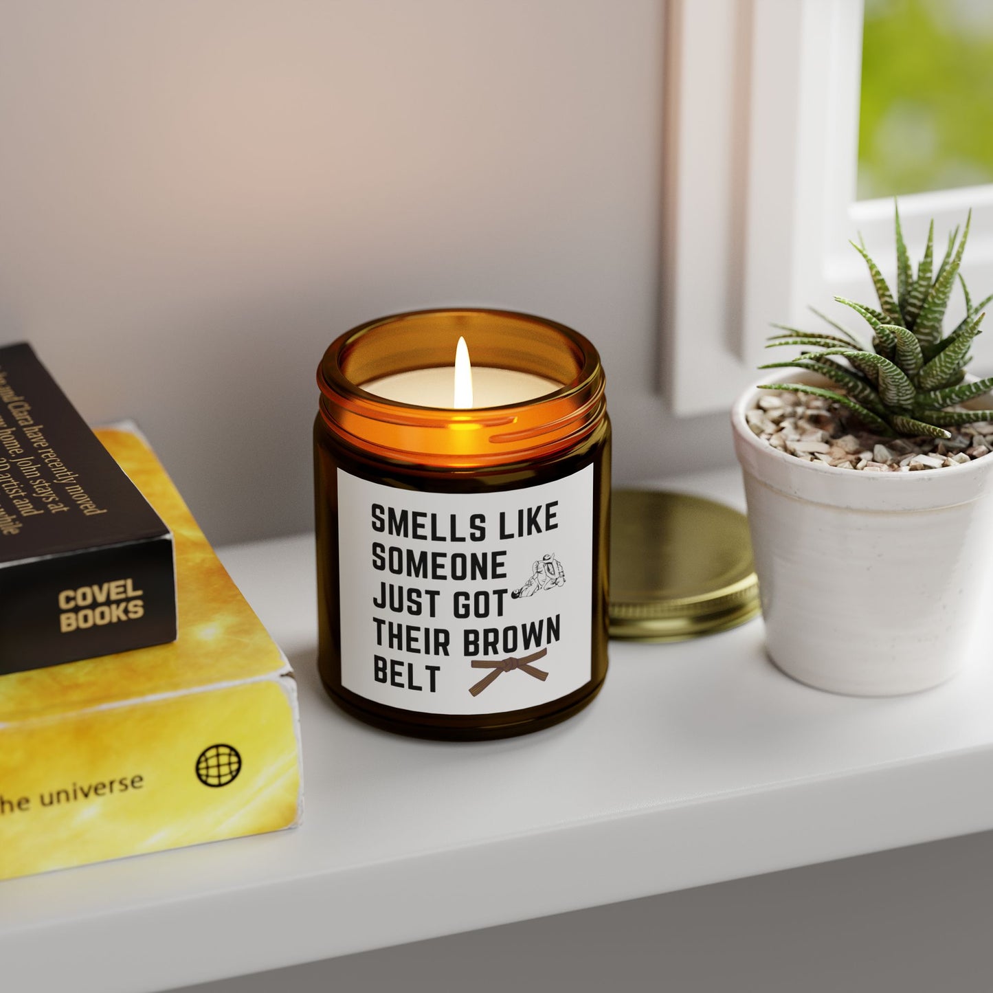 Brown Belt Candle - Smells like someone's not quite a black belt