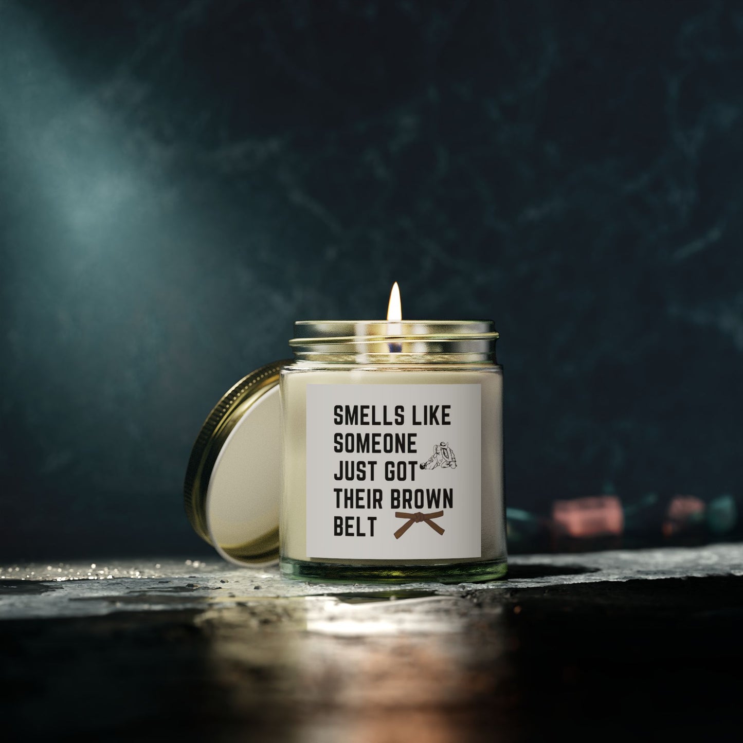 Brown Belt Candle - Smells like someone's not quite a black belt