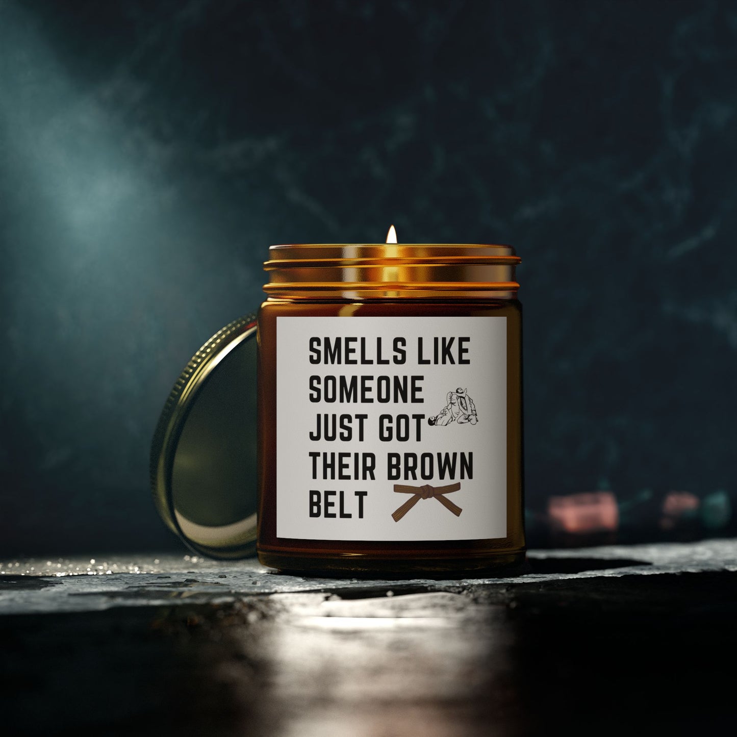 Brown Belt Candle - Smells like someone's not quite a black belt