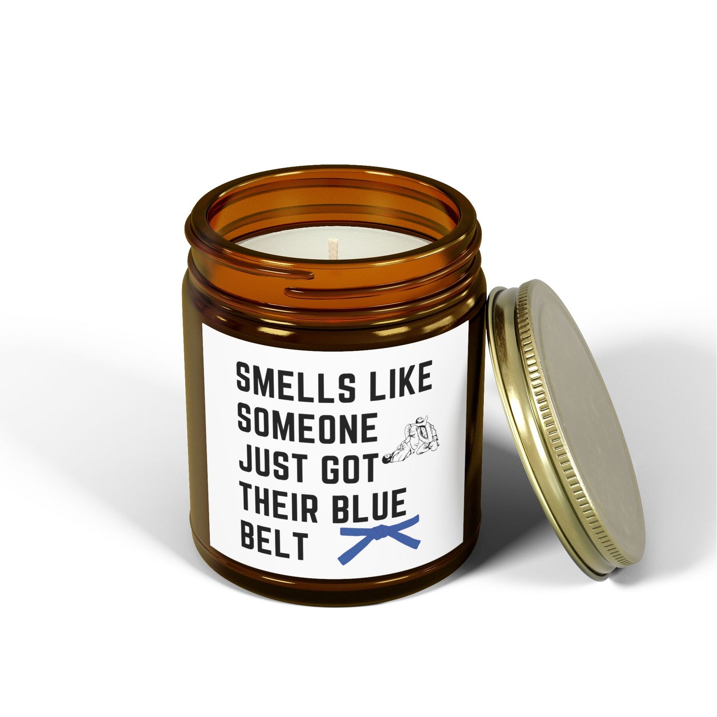 Blue Belt Candle - Smells Like You're About To Get Leg Locked
