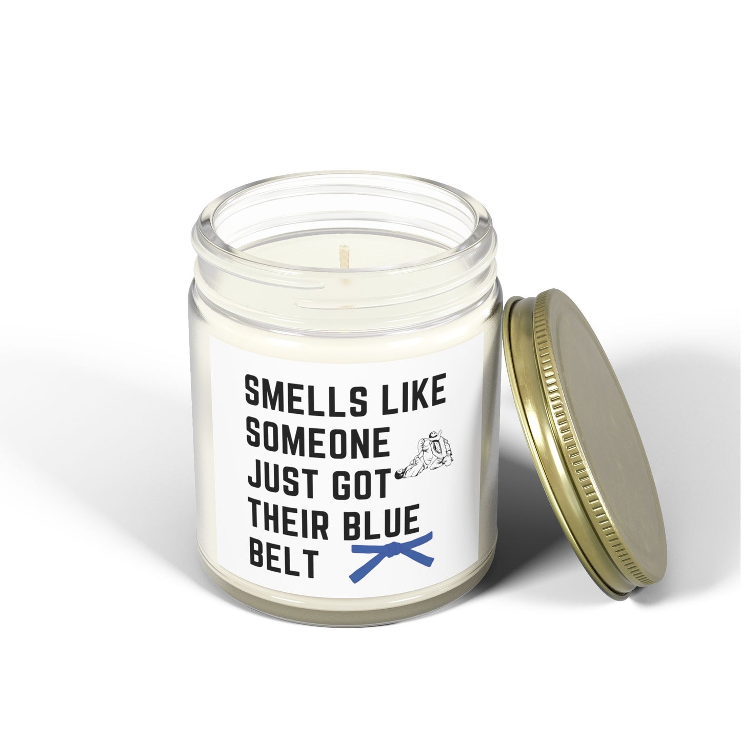Blue Belt Candle - Smells Like You're About To Get Leg Locked