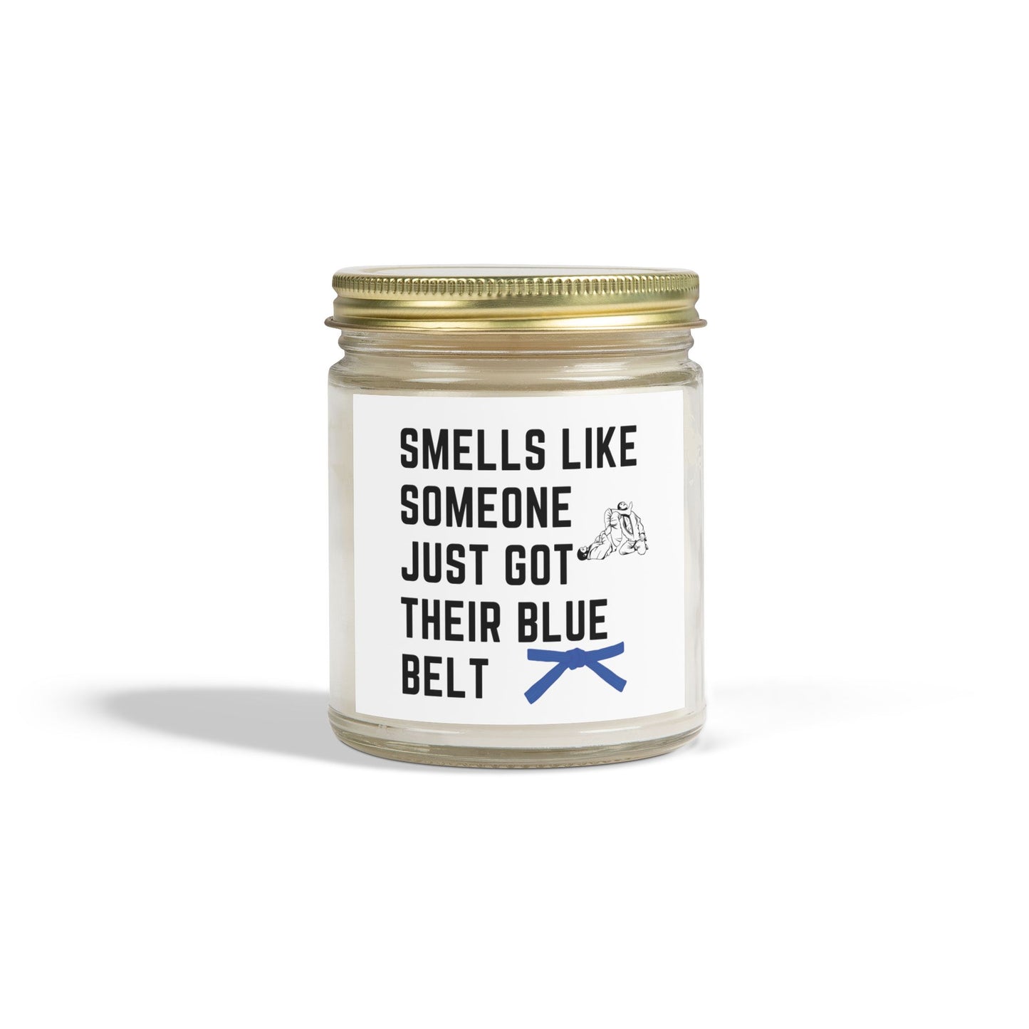 Blue Belt Candle - Smells Like You're About To Get Leg Locked