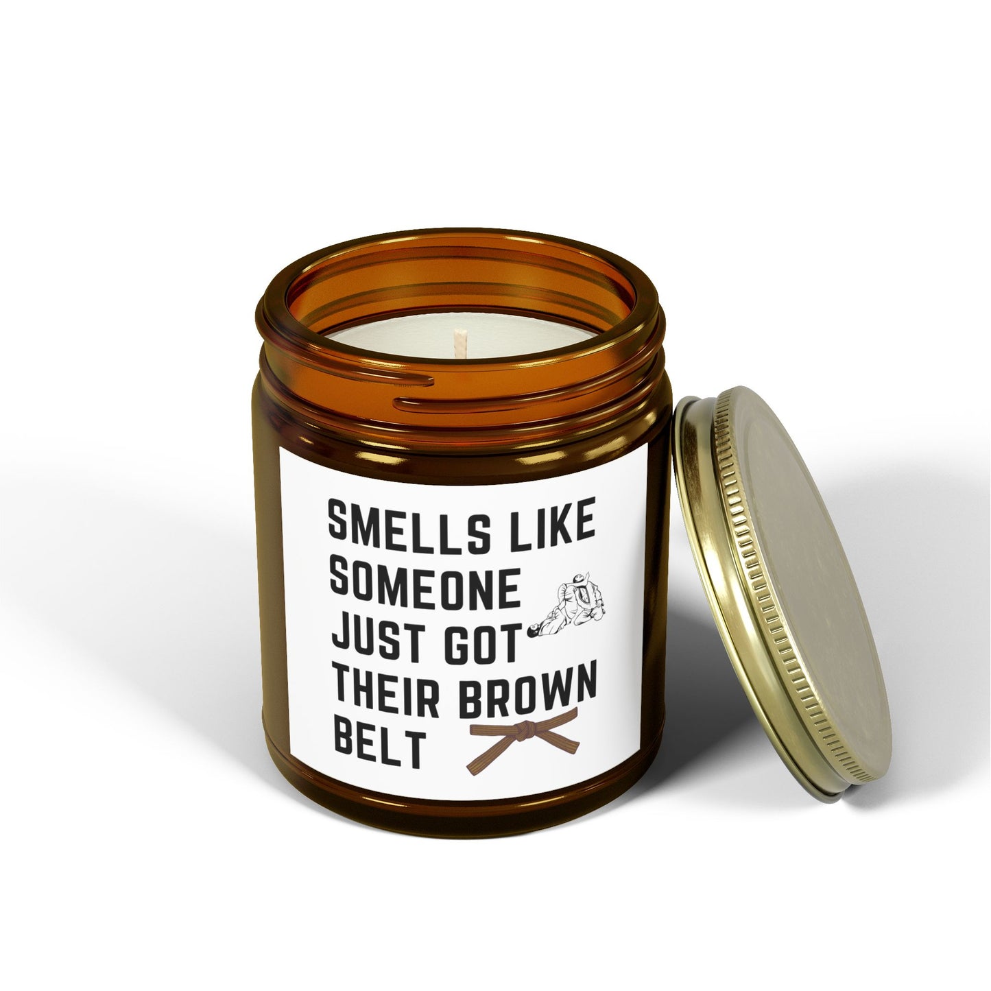 Brown Belt Candle - Smells like someone's not quite a black belt