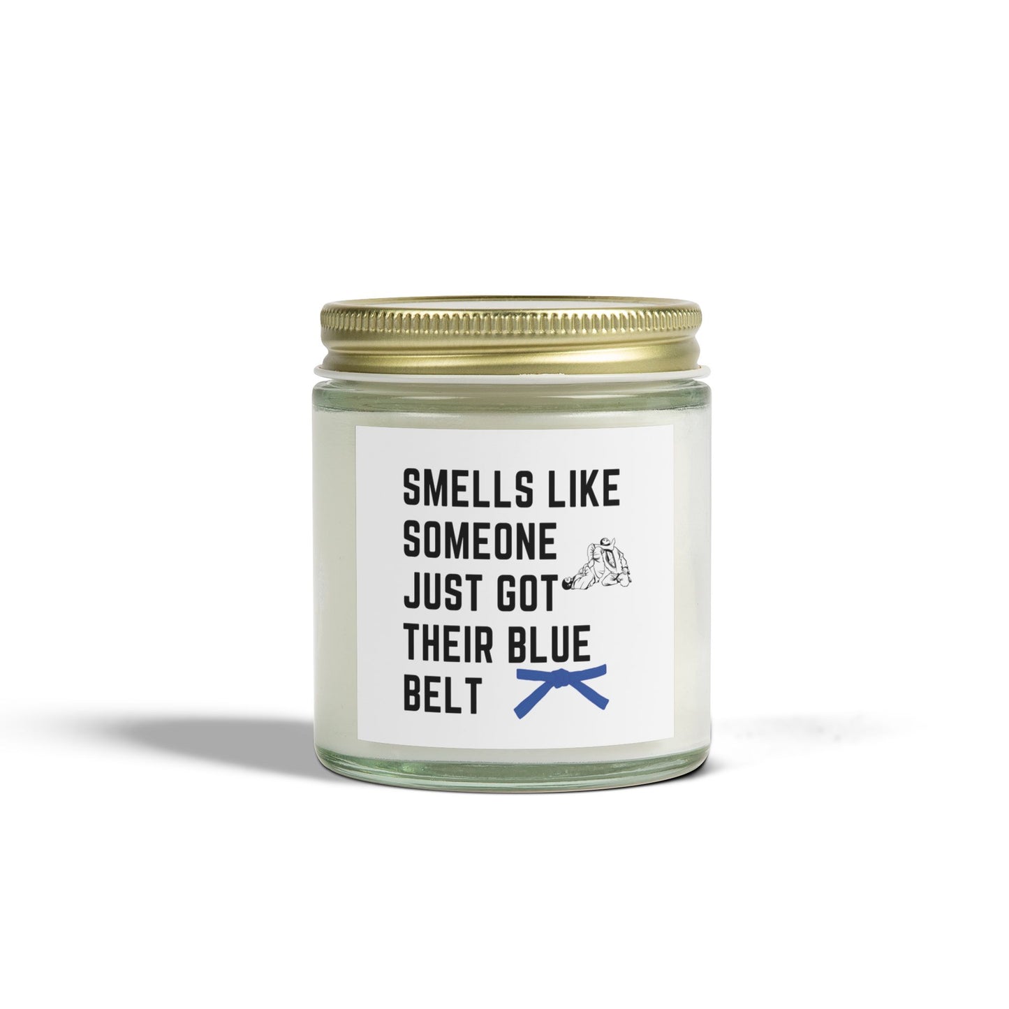 Blue Belt Candle - Smells Like You're About To Get Leg Locked