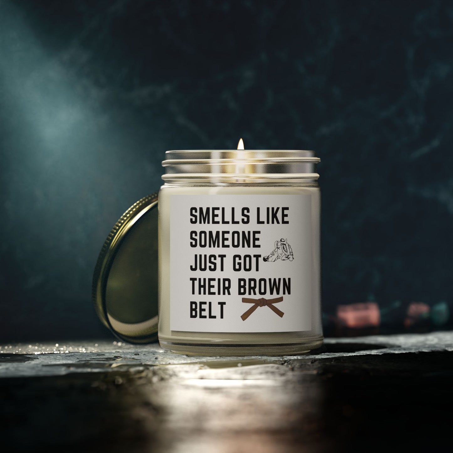 Brown Belt Candle - Smells like someone's not quite a black belt