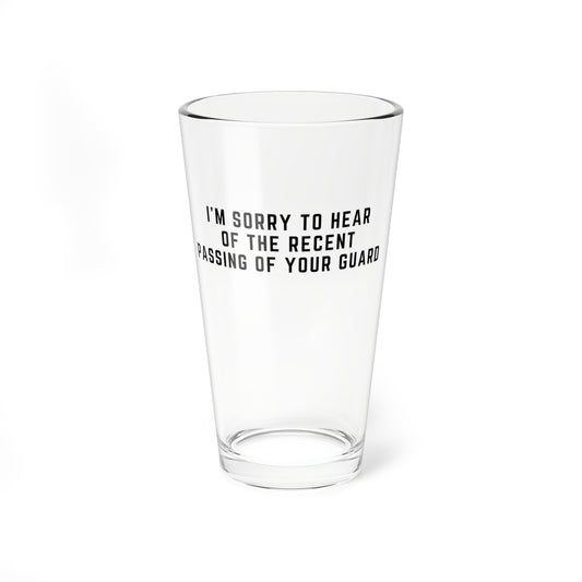 Bjj Pint Glass - Guard Pass