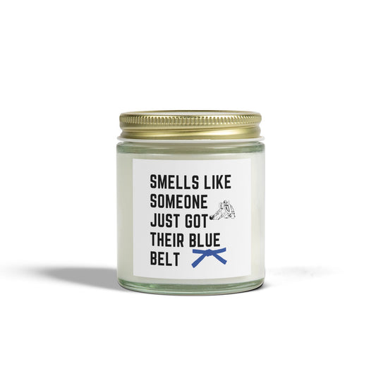 Blue Belt Candle - Smells Like You're About To Get Leg Locked